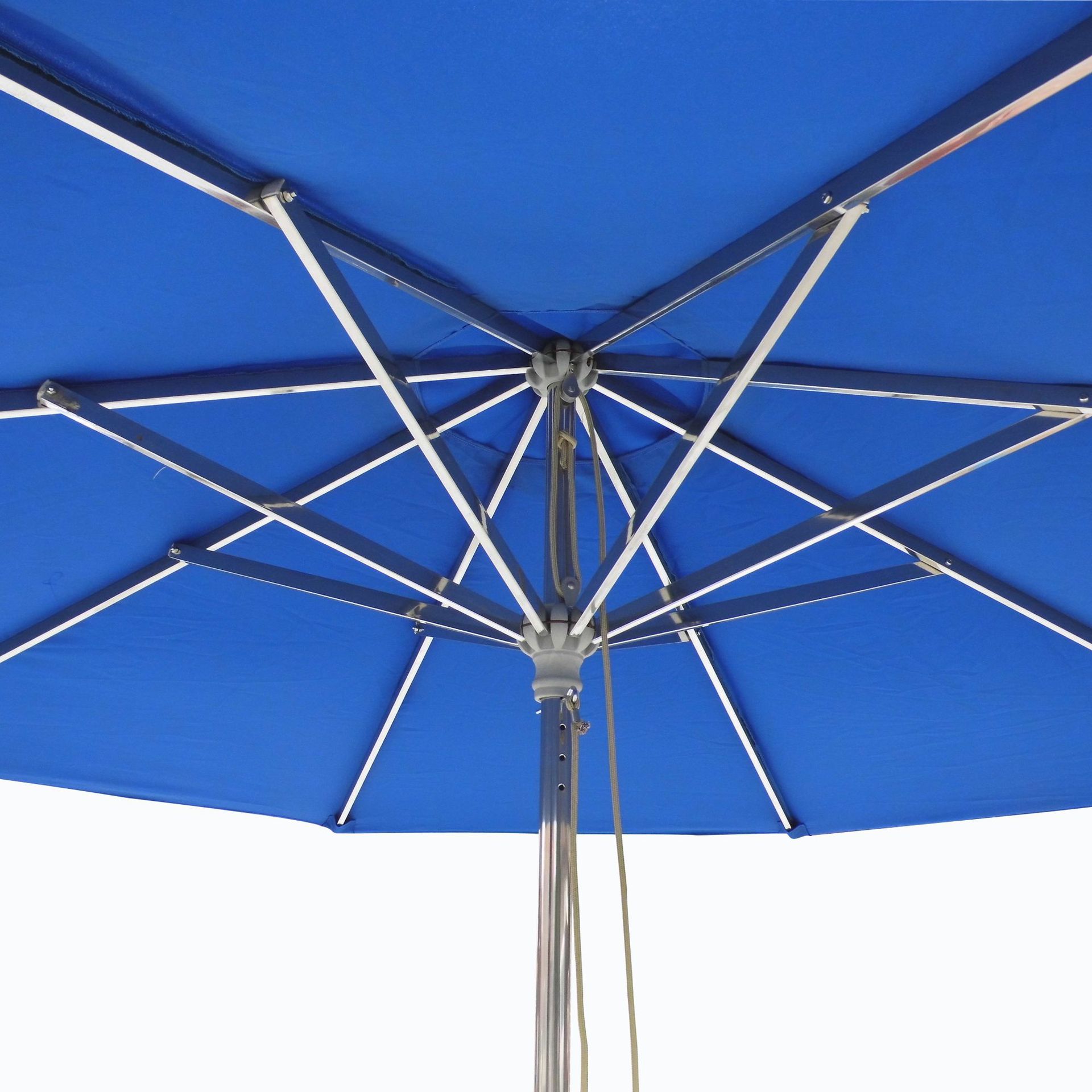 庭院户外休闲桌椅配套遮阳伞 加粗304不锈钢圆形中杆伞