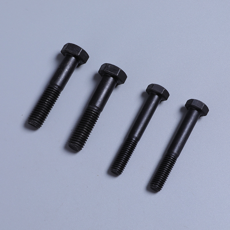 厂家供应高强度8.8级gb5782外六角螺栓 发黑碳钢螺丝 半螺纹螺栓