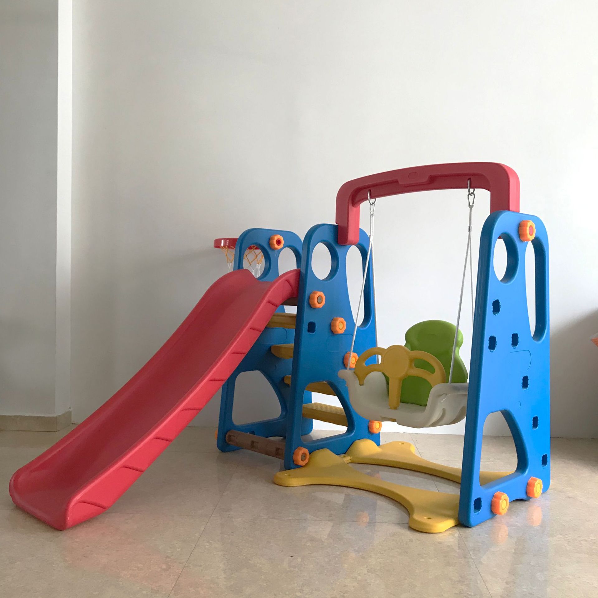 厂家直销中小型儿童室内家用宝宝幼儿多功能三合一滑滑梯秋千组合