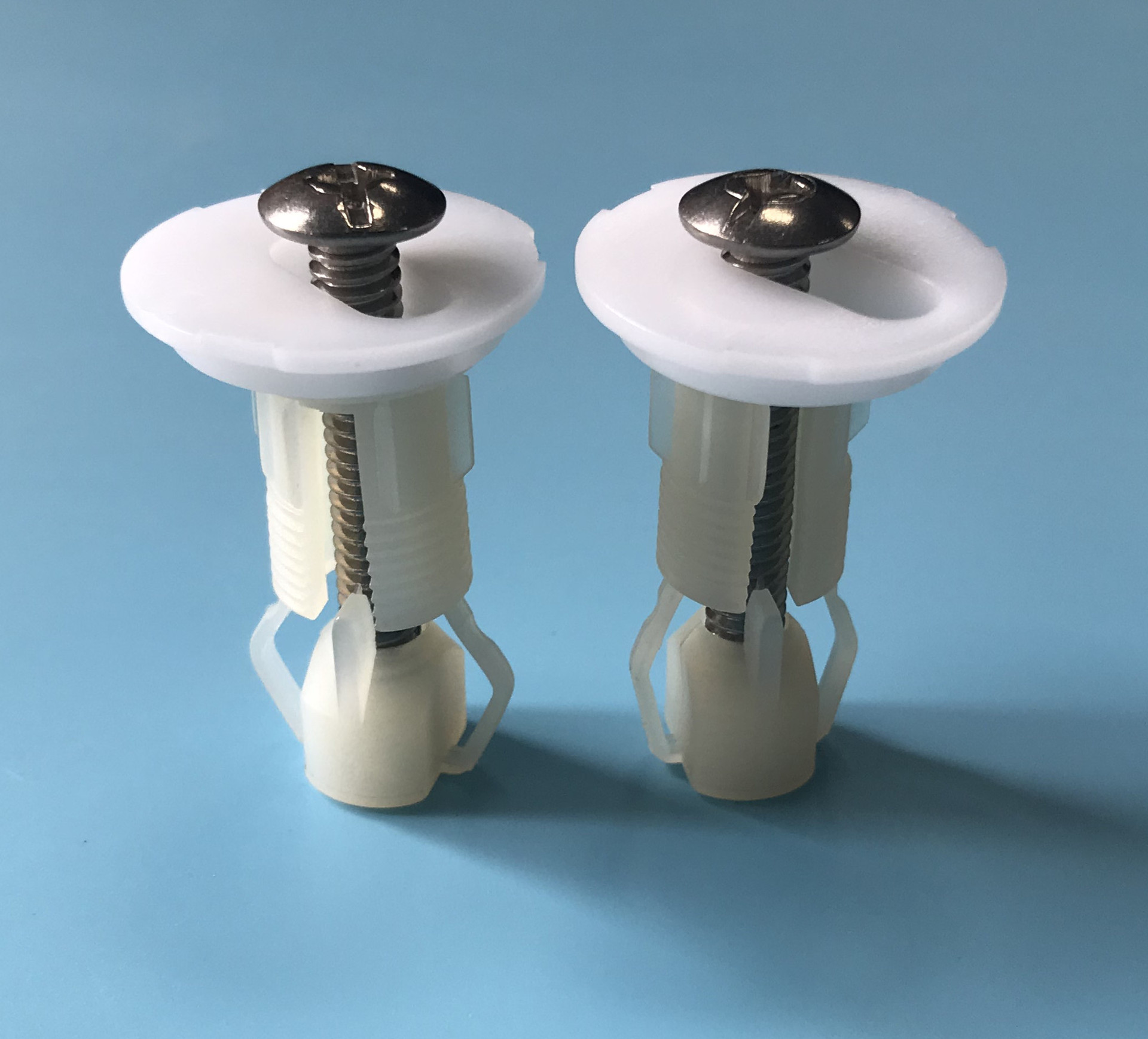 m6盖板膨胀螺丝28垫片螺栓座便器马桶盖子配件套装尼龙材质