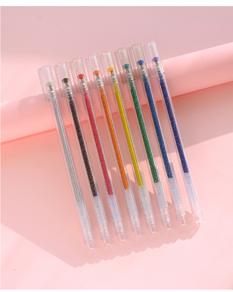 0mm闪光笔书写笔荧光笔啫喱闪光笔标记手帐水彩笔
