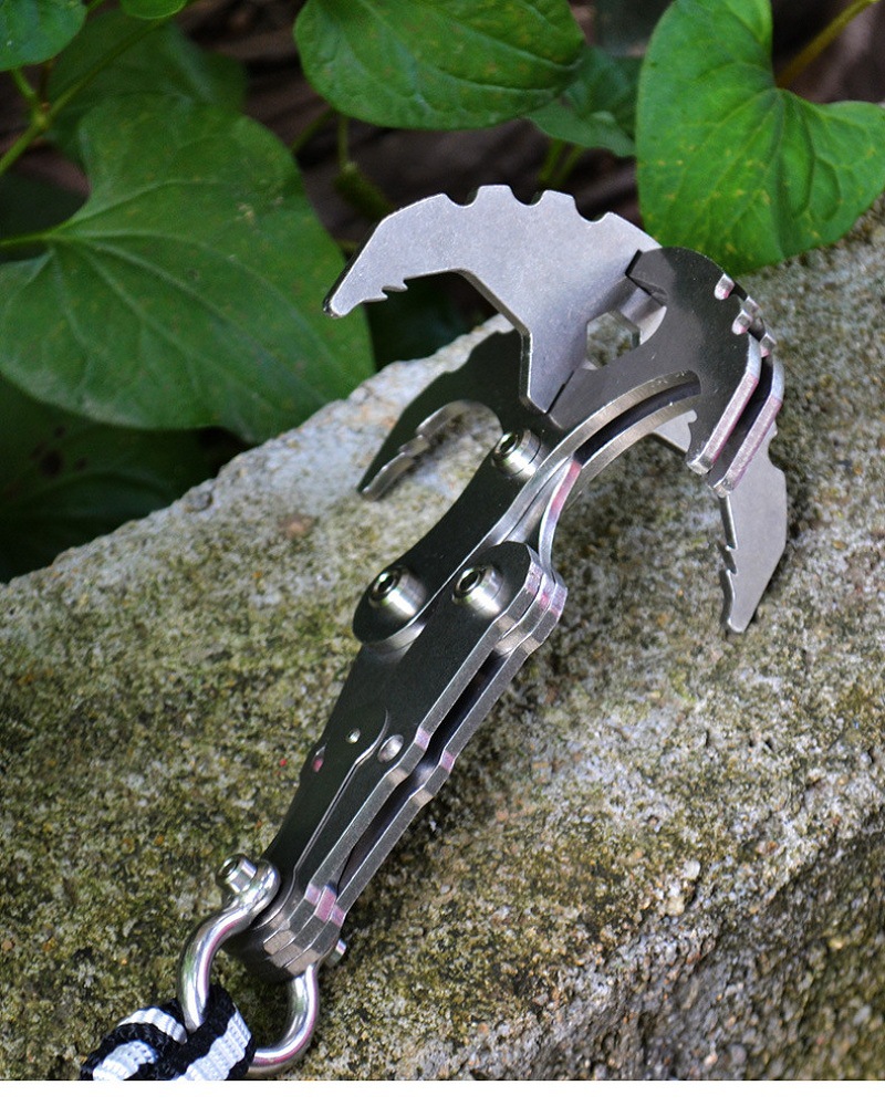 户外飞虎爪多功能抓钩救援救生重力钩拖车钩攀登304不锈钢飞爪