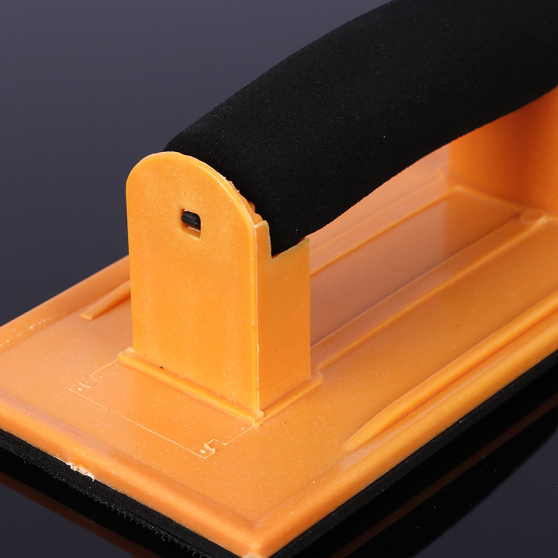 手工方便打磨砂纸架 海绵柄自粘平面沙架 五金工具砂纸用打磨器