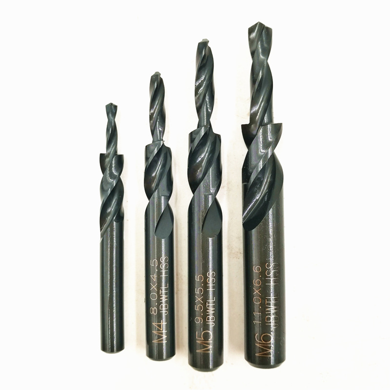 jbwtl不锈钢专用直柄阶梯钻头 90度沉头螺丝沉孔钻 180度台阶钻头