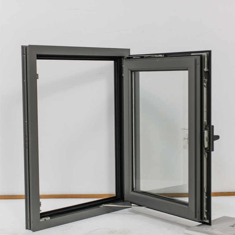 上海明夷厂家供应铝合金门窗手动开启便利中空玻璃外开窗平推窗