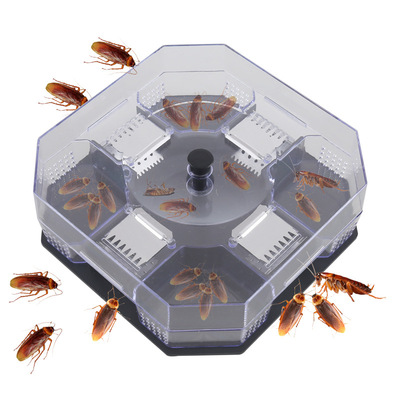 加厚蟑螂捕捉器诱捕神器蟑螂盒家用灭杀蟑螂屋无毒全窝端多孔大号