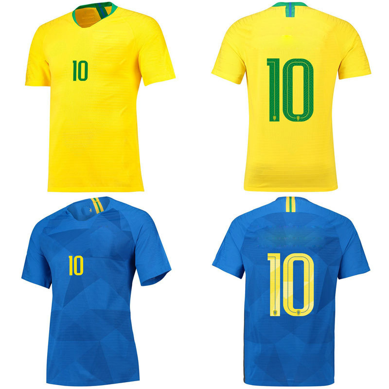 巴西队球衣足球服世界杯主客场成人儿童队服赫苏斯内马尔比赛训练