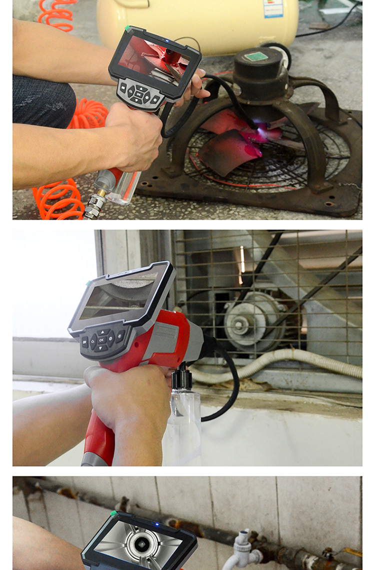 新爆款空调清洗枪 4.3寸屏高清可视排气管发动机汽车内窥镜清洗枪