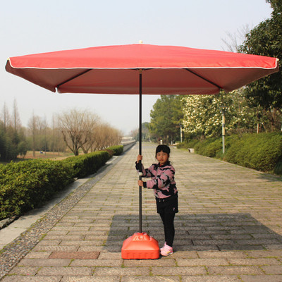 摆摊伞方形伞四方伞大号折叠太阳伞广告伞户外大型遮阳防雨伞