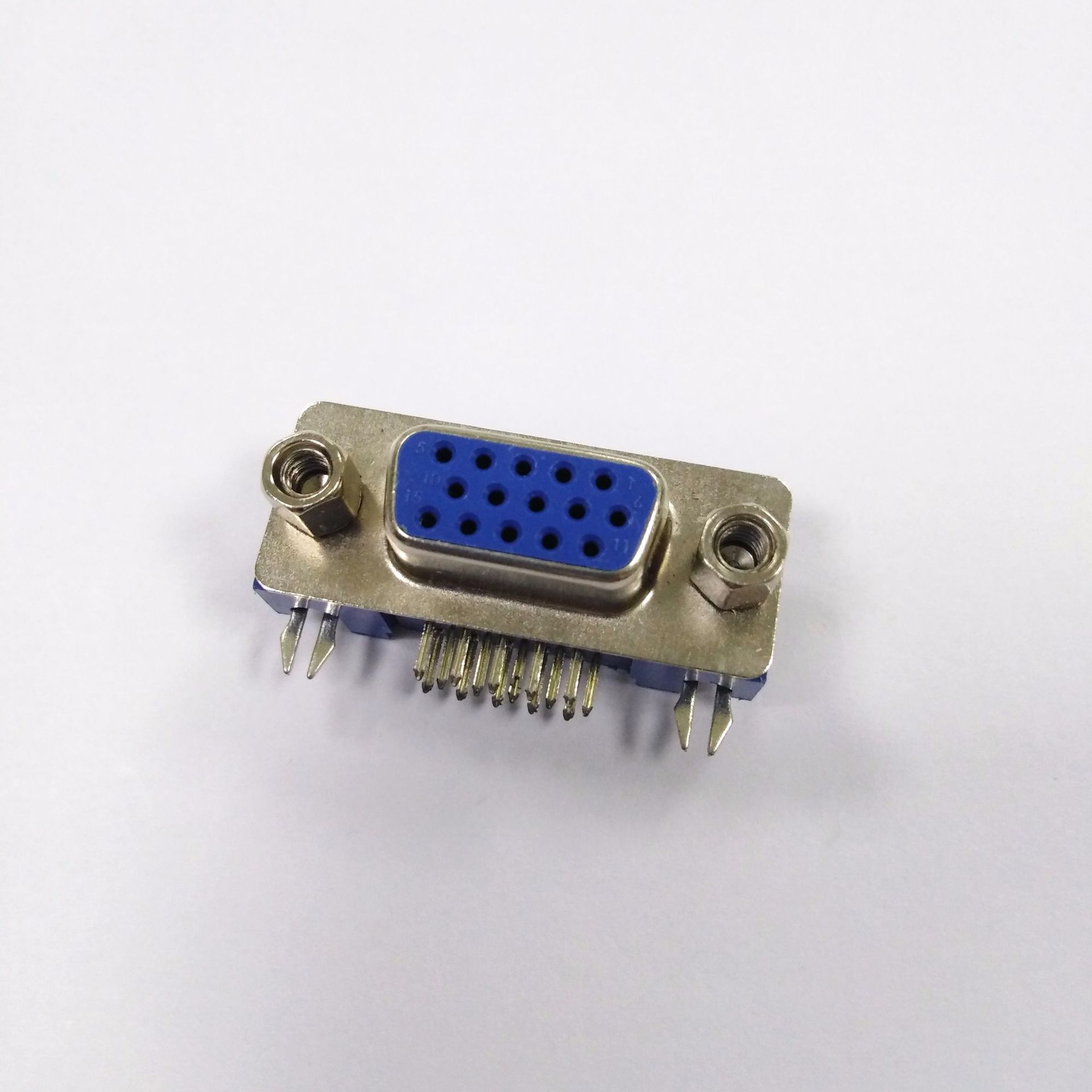 电脑主板 vga插头 显示器连接器 d-sub 15pinf叉铆3.08 vga母头