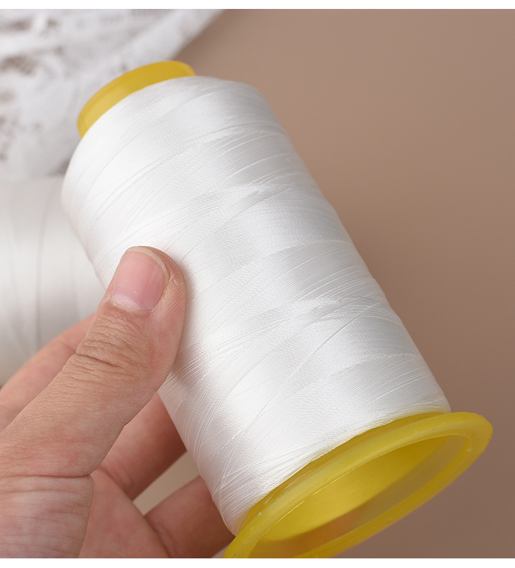 穿珍珠项链的线送针diy手工编织珍珠线串珠线白色涤沦股线