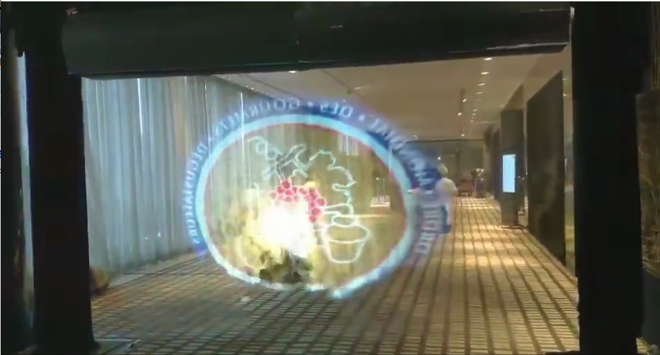 定制3d雾幕投影成像系统_水雾投影成像系统多媒体展厅雾幕机厂家