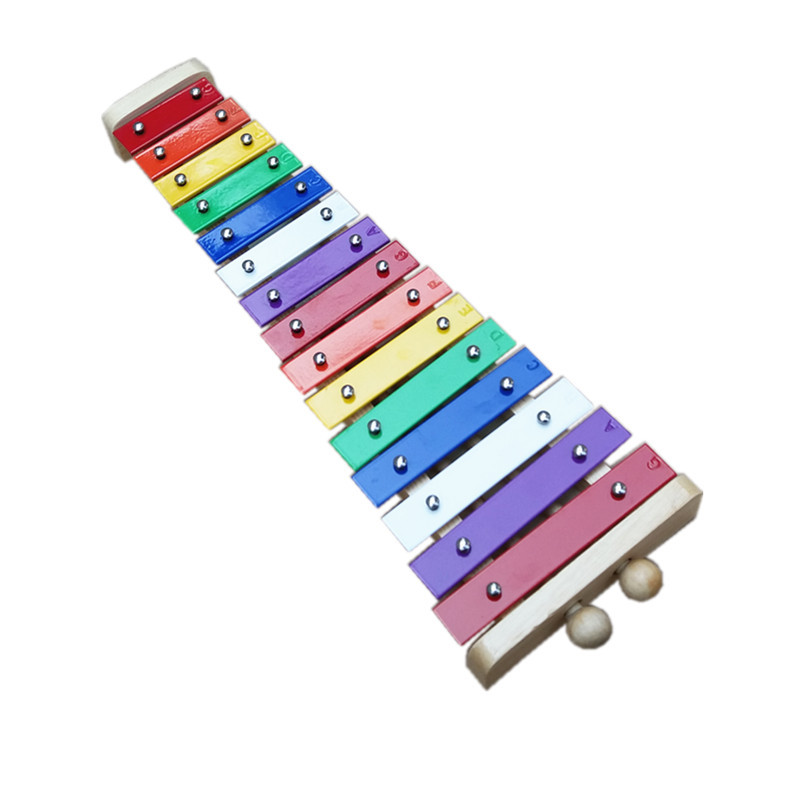 十五音铝片敲琴奥尔夫打击乐器 儿童金属打琴玩具 幼儿园早教教具