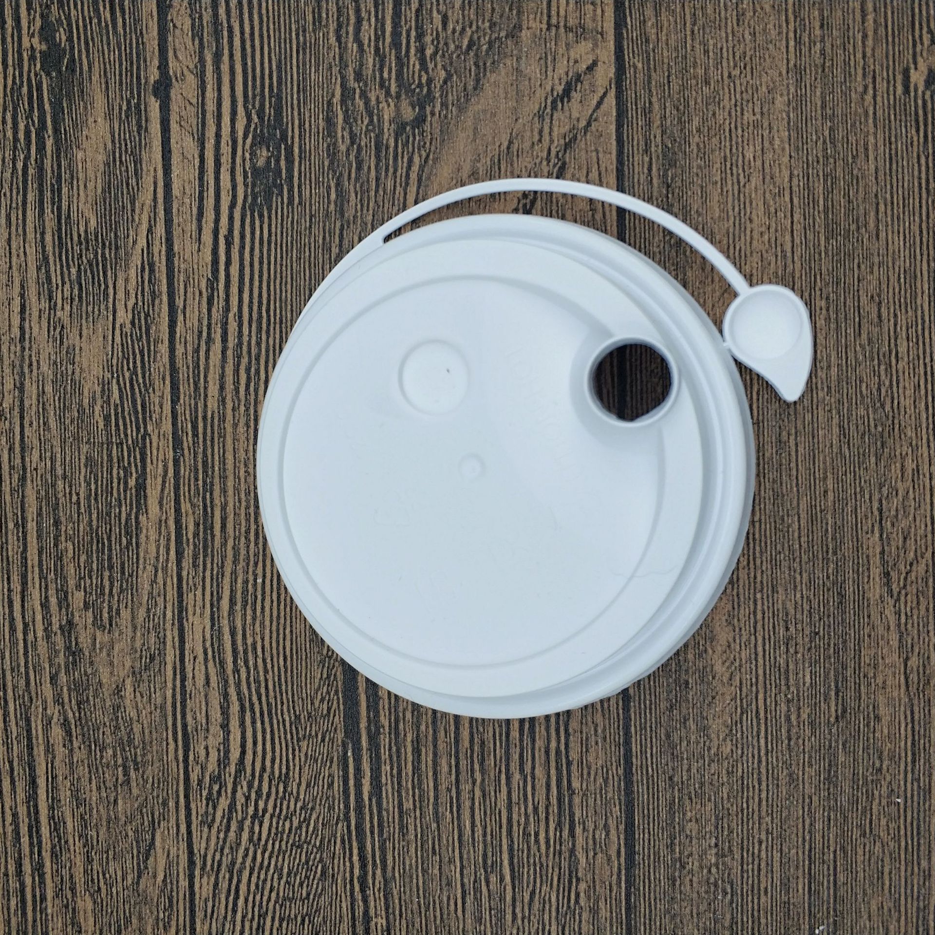 90口径一次性防漏连体杯盖外卖打包奶茶盖纸杯防漏盖注塑盖包邮