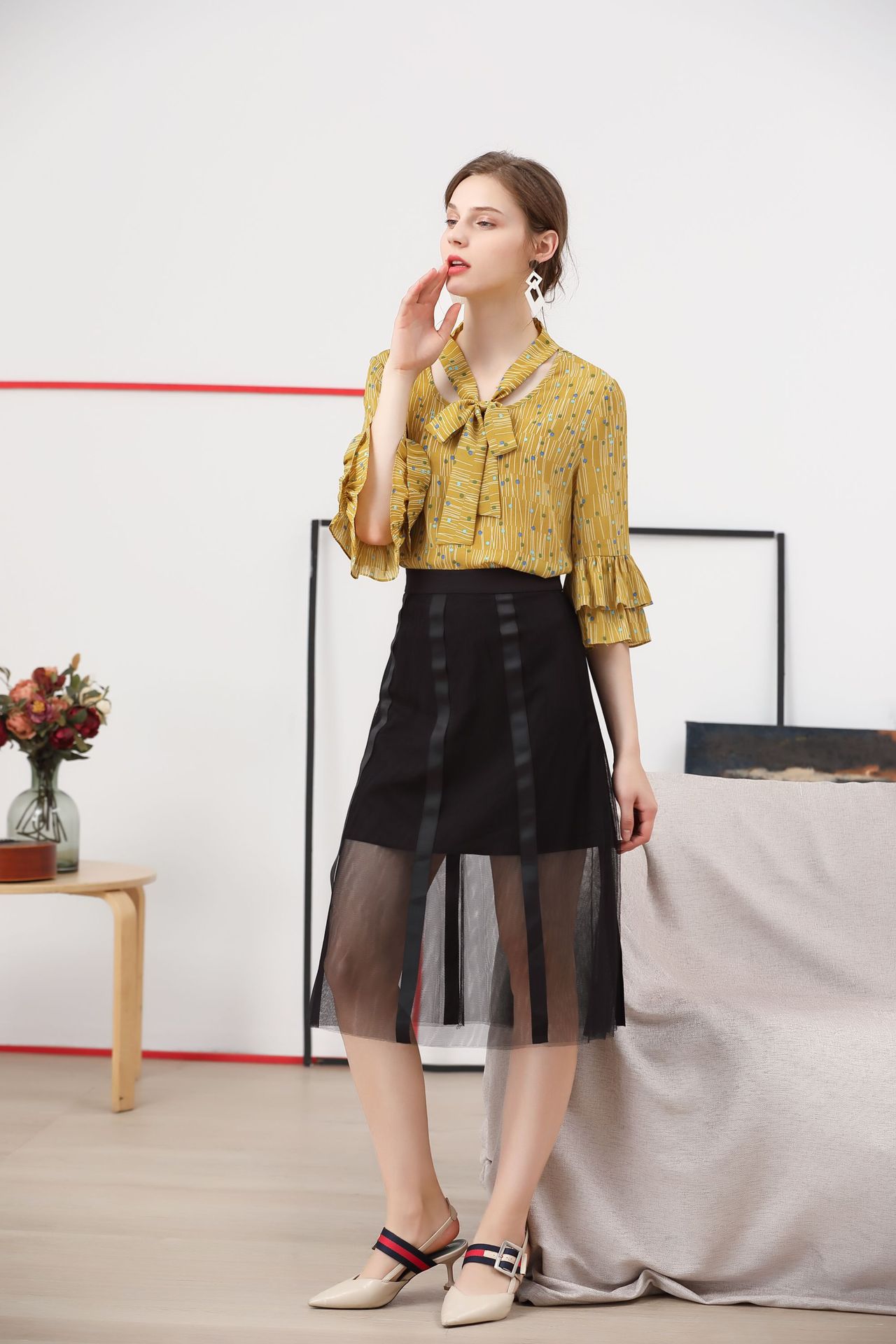 茜蒙诗2020年春装女装品牌折扣尾货批发走份直播货源特价