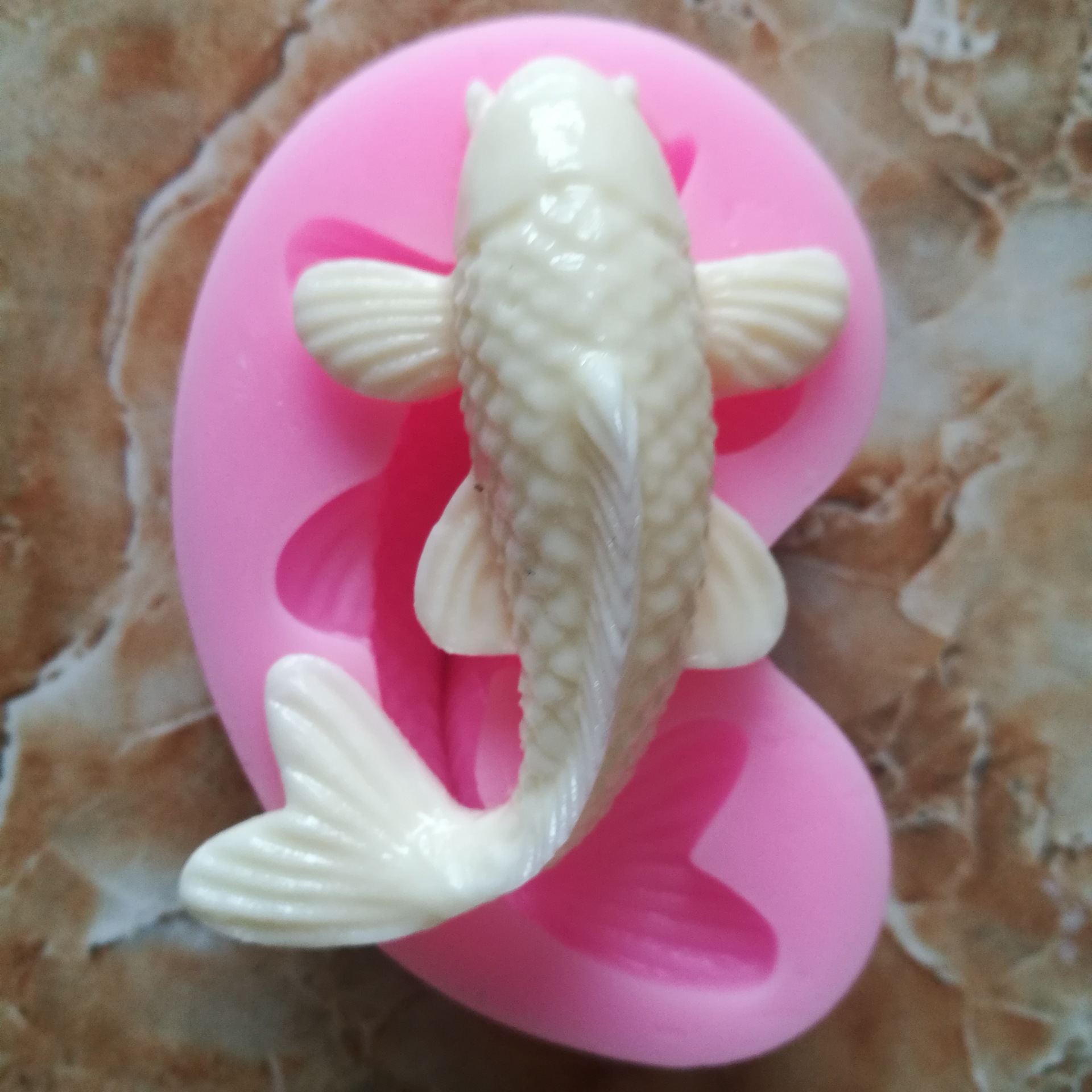鲤鱼模具 鱼尾蛋糕巧克力模 金鱼diy硅胶模具 烘焙 鲤鱼硅胶模具