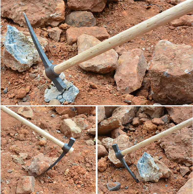 立锦 手工锻打洋镐 户外农用镐头锄头 十字镐 矿业岩镐 旷工岩锄