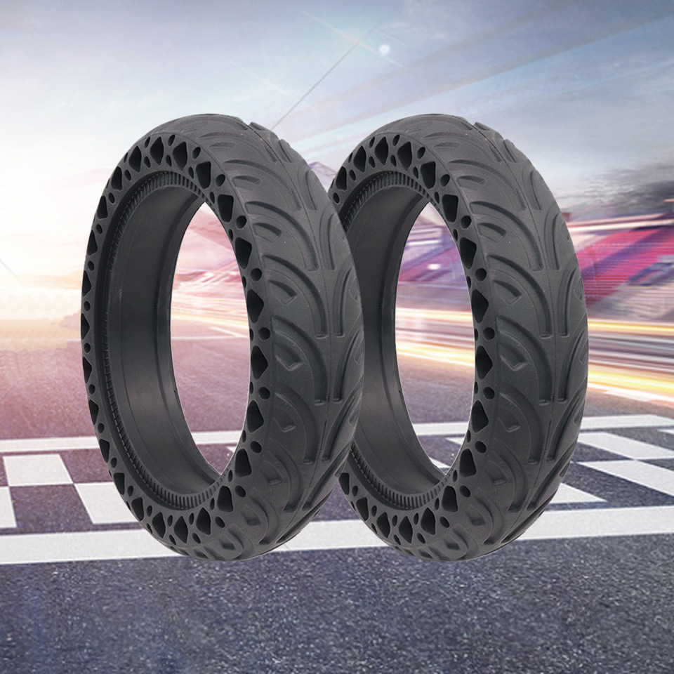 小米m365电动滑板车蜂窝实心轮胎85寸耐磨减震花纹轮胎新款