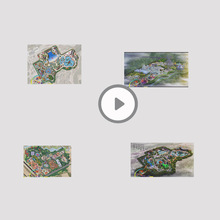 西安浐灞游乐世界规划设计三D CAD景观设计平面设计图纸