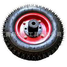 16寸4.80/4.00-8橡胶驱动轮子 16寸工业机械设备充气轮胎4.00-8