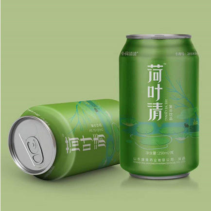 荷叶清 荷叶茶饮料 易拉罐饮料 液体饮料灌装 植物凉茶饮料