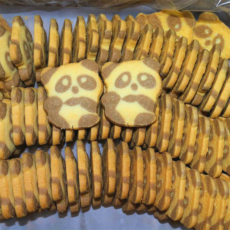 小熊猫饼干 曲奇巧克力饼干 港式点心8斤散装整箱批发
