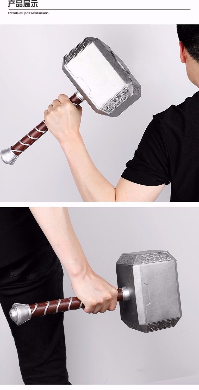 化妆服饰道具-雷神之锤1:1道具 复仇者联盟cosplay锤子武器 pu仿真兵