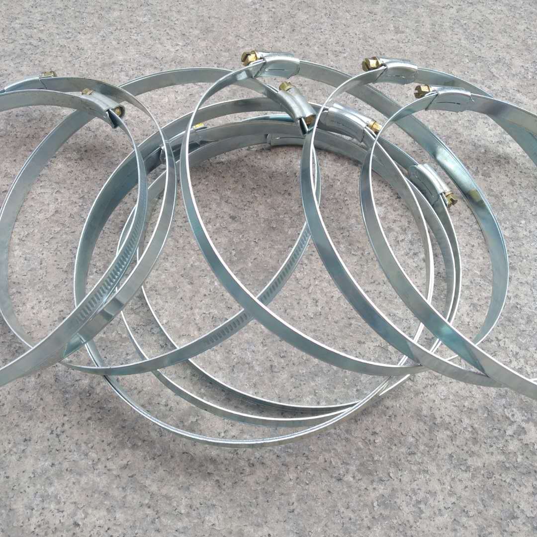 厂家直销可定制风管油烟机管180英式碳钢铁喉箍 抱箍 卡箍 管箍