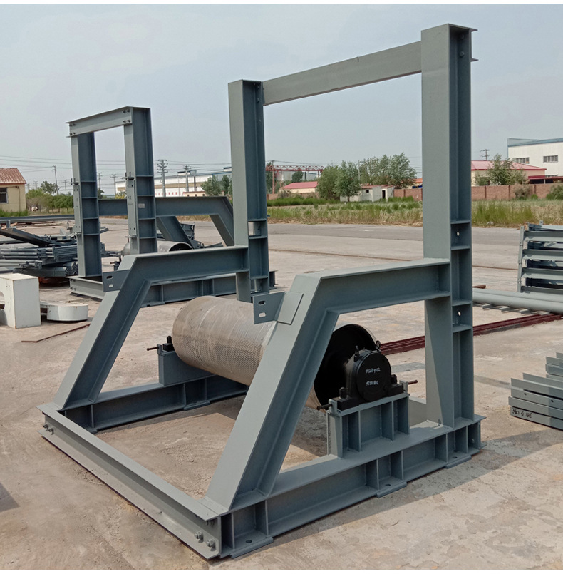 整体输送机传动滚筒机架头部支架尾部探头改向滚筒支吊架厂家定制