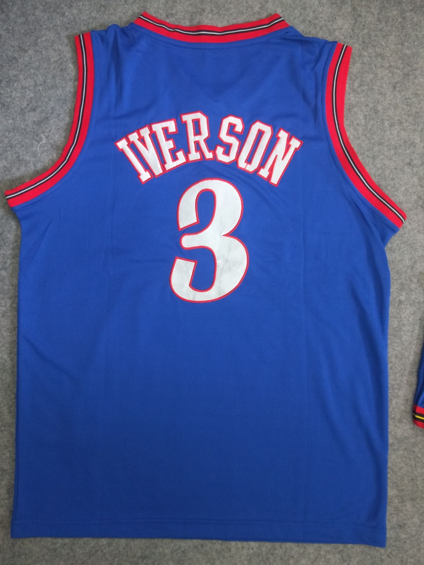 厂家直销艾弗森3号球衣刺绣套装76人复古版透气篮球服可印字批发