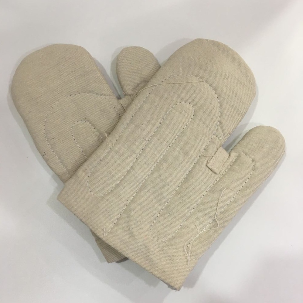 烘焙手套隔热防烫烤箱隔热手套 烘焙帆布短高温手套耐热烤炉手套