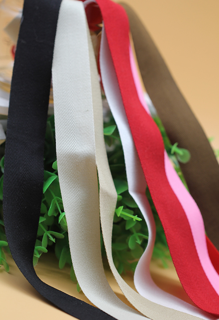 5cm辅料织带涤棉布带包边带包边条彩色人字带裤边拉条带腰带