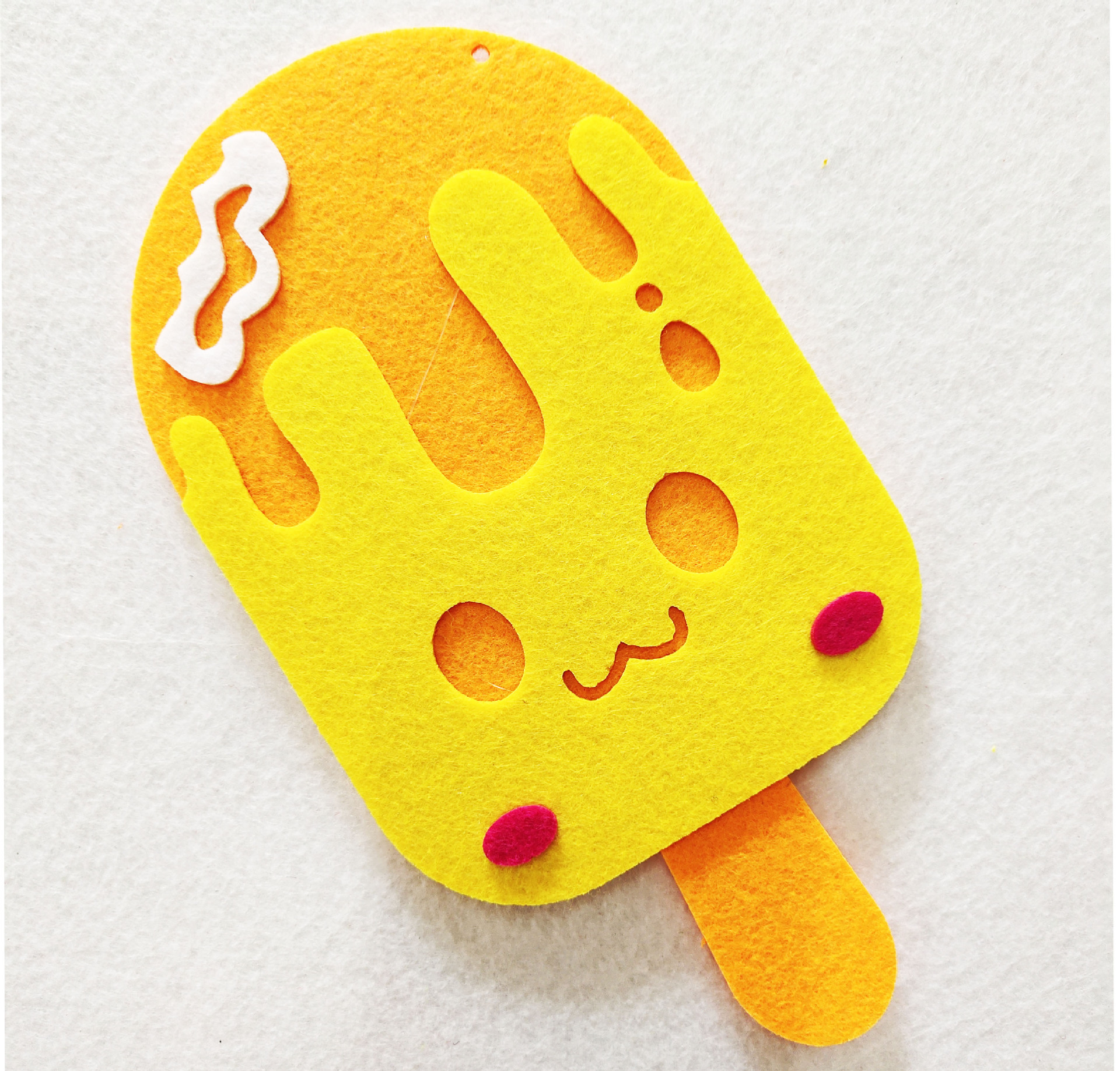 幼儿园无纺不织布装饰教室走廊楼道空中环境布置创意挂饰双面雪糕