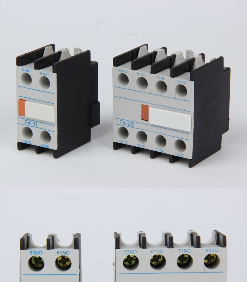 外贸出口型接触器辅助触头一开一闭 f4辅助开关 交流接触器触头组