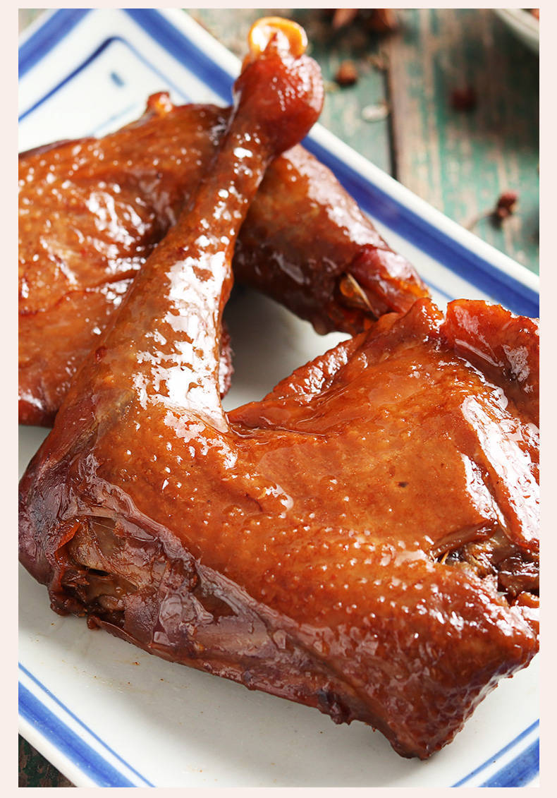 2-10个100g报春辉大鸭腿乡巴佬鸡腿麻辣腿卤味零食批发整箱