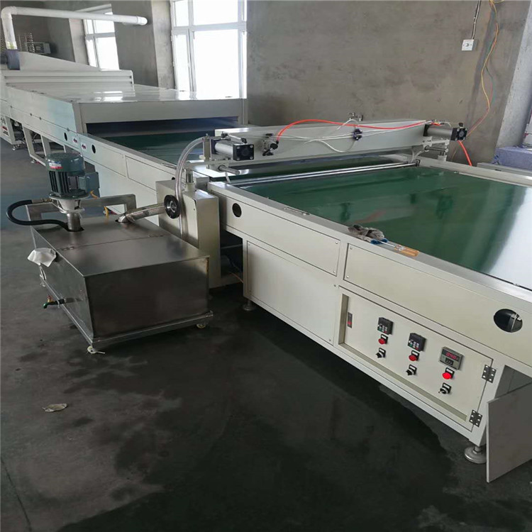 pvc板上光油机 家具门板瓷砖上光机 uv淋幕上油固化一体机