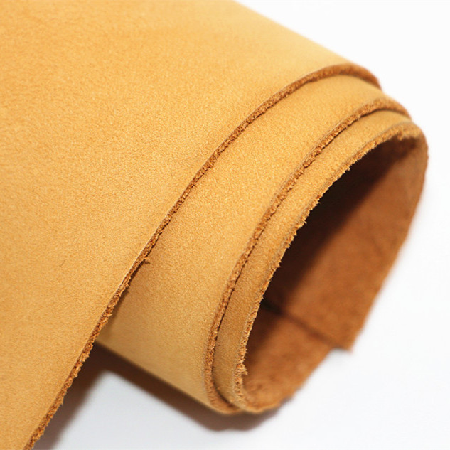 美国头层磨砂皮黄色登山鞋工作鞋面料手表带牛皮料手工diy皮革黄