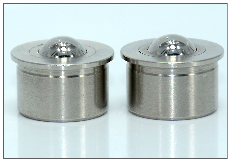 bcha钢珠滚轮牛眼万向滚珠传送球304不锈钢球头柱塞压入万向泥丸