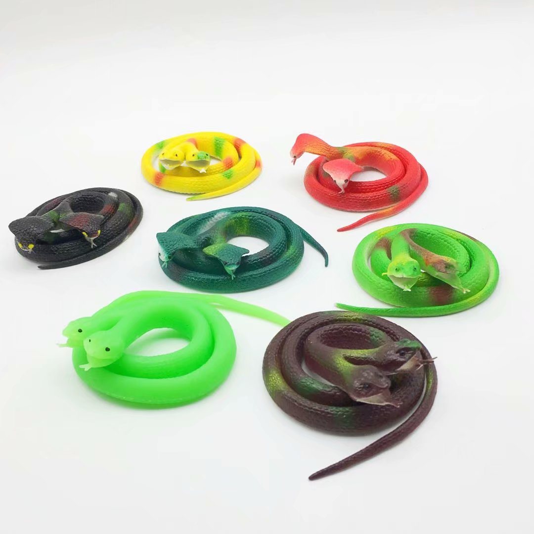 橡胶蛇 整蛊眼镜蛇 稀奇古怪仿真软胶蛇整人玩具假蛇软体双头蛇