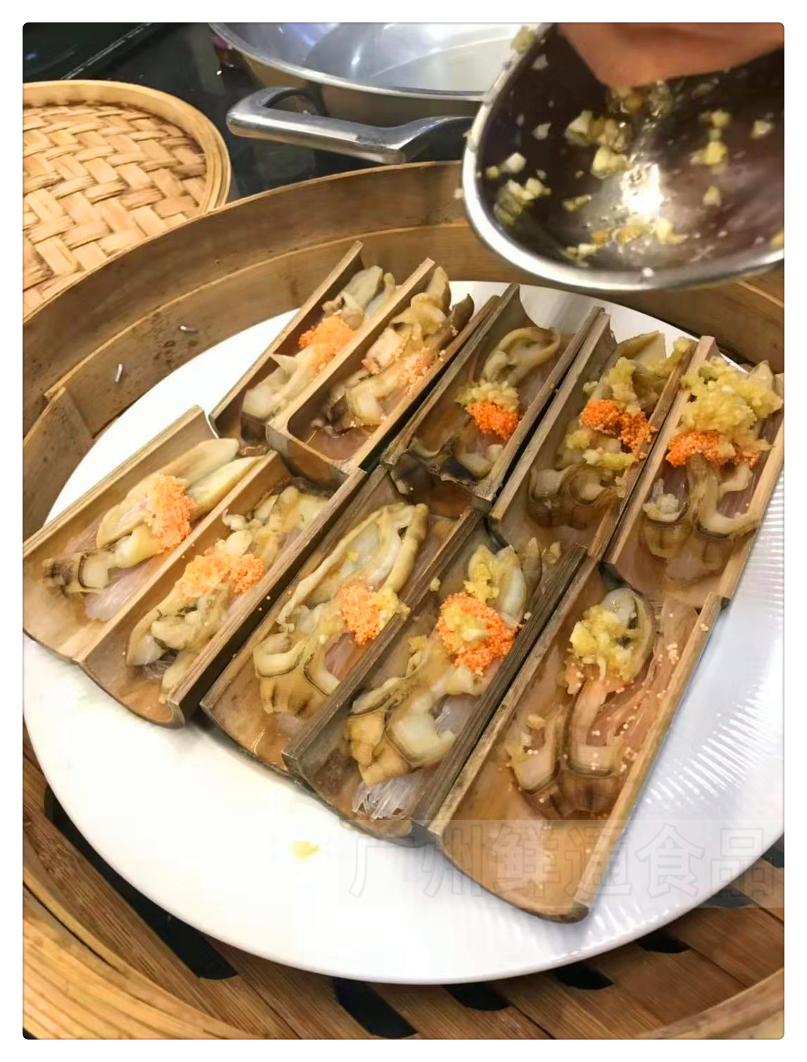 【半成品圣子王】蛏子竹蛏子蒜蓉蒸圣子圣子肉餐厅加工加热即食