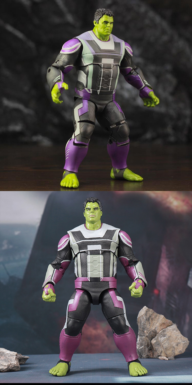 漫威复仇者联盟中动8寸绿巨人 量子战衣浩克超可动人偶玩具模型
