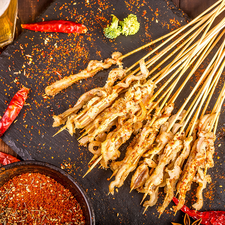 小肉串_厂家批发牛肚风味小肉串 中街小串小 冷冻半成品串 - 阿里巴巴