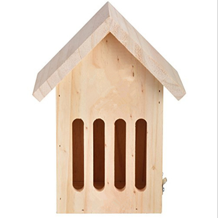厂家直销出口木制蝴蝶房 木质昆虫七星瓢虫蝴蝶屋子 实木制蝴蝶窝