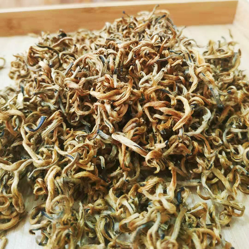 批发 云南2021年凤庆滇红半曲滇红 春茶料 散茶 蜜香