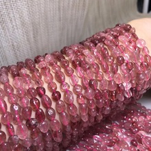 天然草莓晶随形半成品 不定型散珠DIY手工饰品配珠配饰厂家价批发