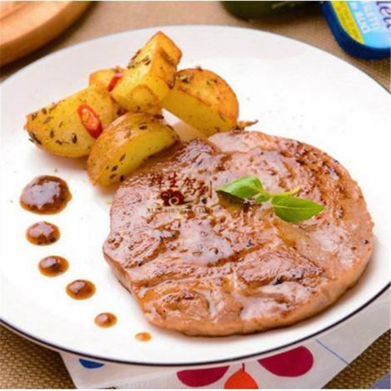 海暘雪花肉扒 2kg约40片整箱6包12kg汉堡手抓饼便当外卖肉扒肉饼