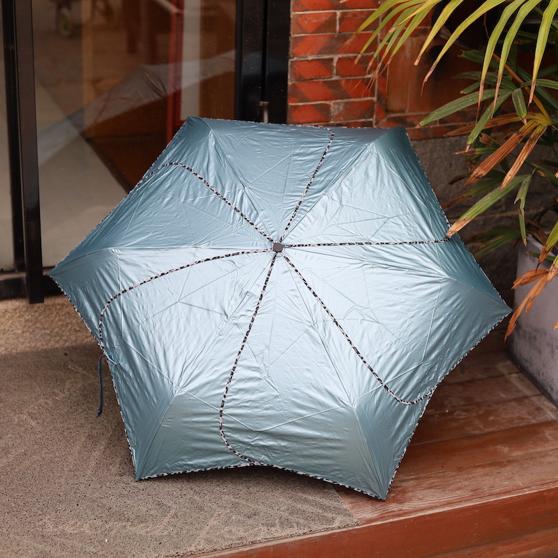 花瓣造型黑胶轻量6骨晴雨伞豹纹包边女士时尚晴雨伞厂家现货批发