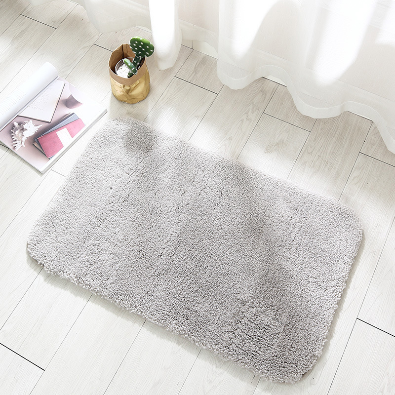 Cross-Border Hot Thickened Bathroom Mats Bathroom Absorbent Non-Slip Door Mat Bedroom Pile Floor Covering Generation