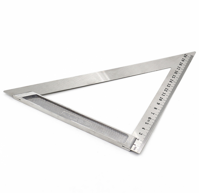 活动角尺90度不锈钢多功能水平直角尺木工用45°组合角度尺三角尺