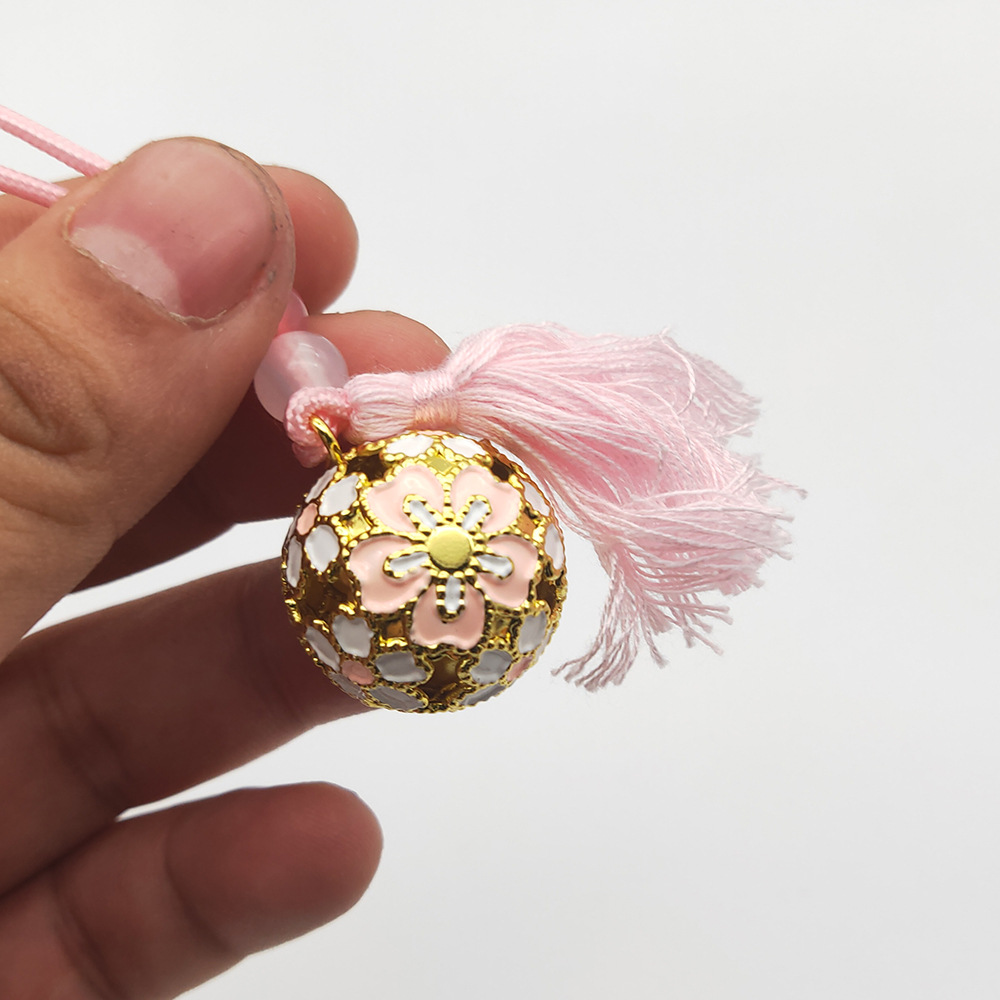 日本京都银阁寺开运樱铃 红叶铃铛 东山慈照寺开运招福挂件钥匙链